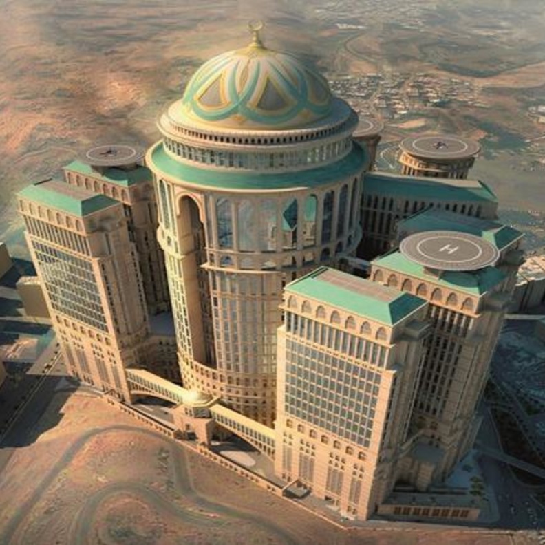 صورة جوية لاكبر فندق في العالم