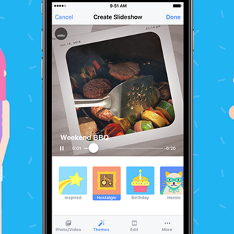 Slideshow من فيسبوك لتحويل الصور إلى فيديوهات قصيرة !