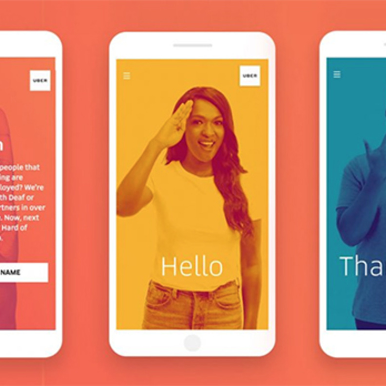 أداة لتعلّم لغة الإشارة للتواصل بين السائق والراكب في أوبر