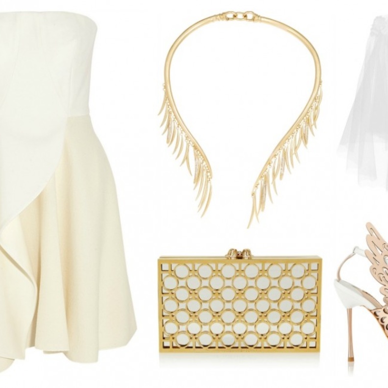  اطلالة عصرية للعروس الشابة