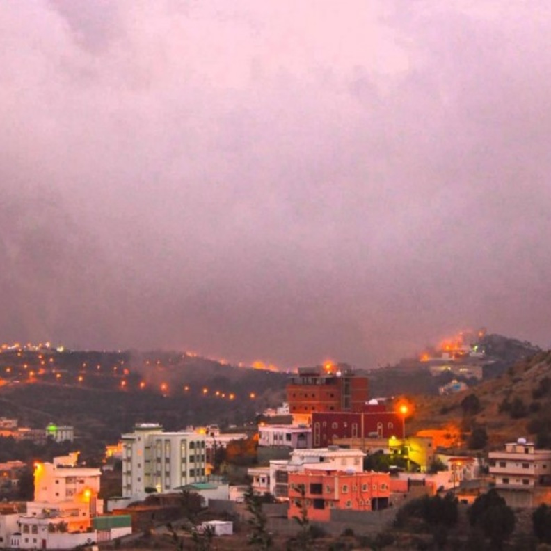 غيوم الباحة تزيدها جمالا