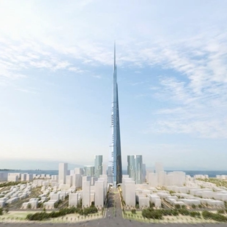  صورة تمهيدية لبرج المملكة الأعلى في العالم