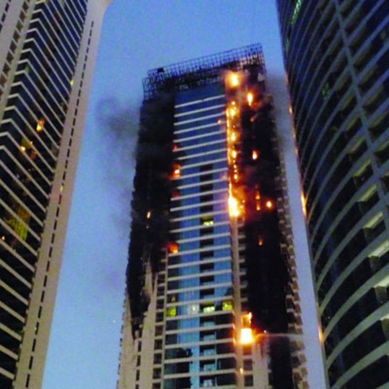 حريق فندق العنوان