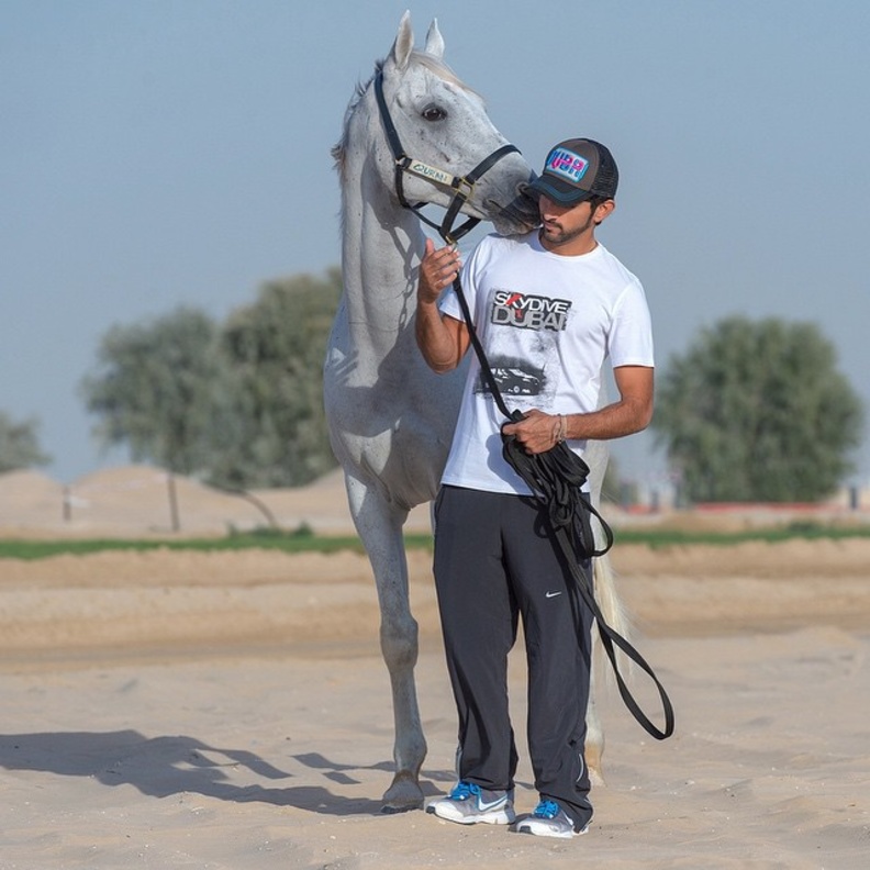 فزاع وعشقه للخيل