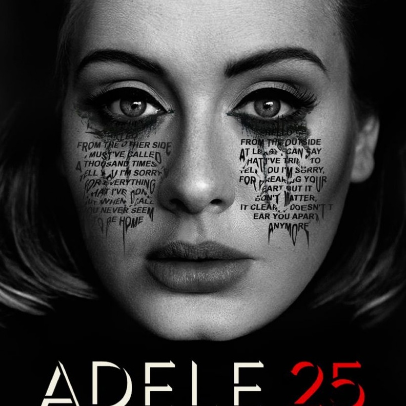 بوستر ألبوم 25 لأديل