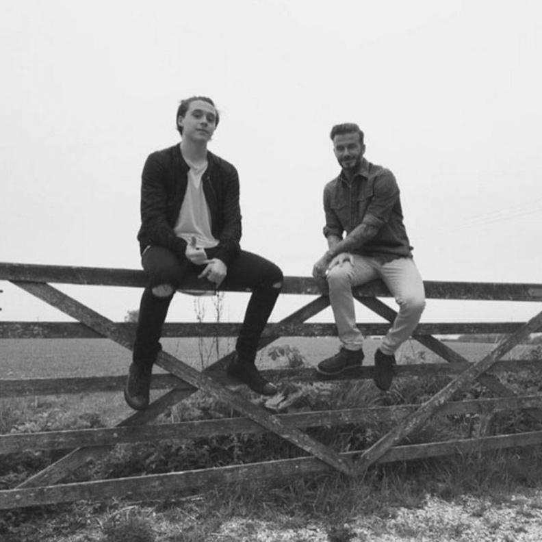 ديفيد وابنه الاكبر بروكلين