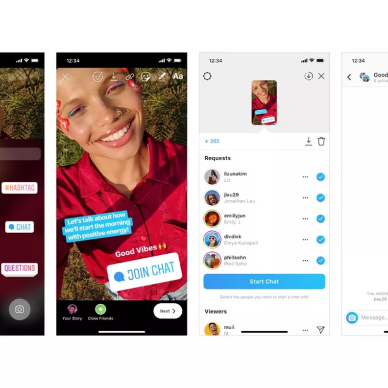 انستقرام تطلق ملصق chat sticker الذي يتيح الانضمام إلى المحادثة الجماعية!