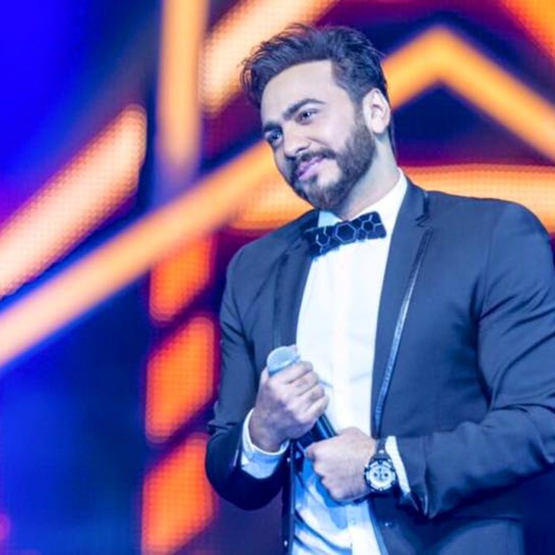 تامر حسني في أحدث حفلاته