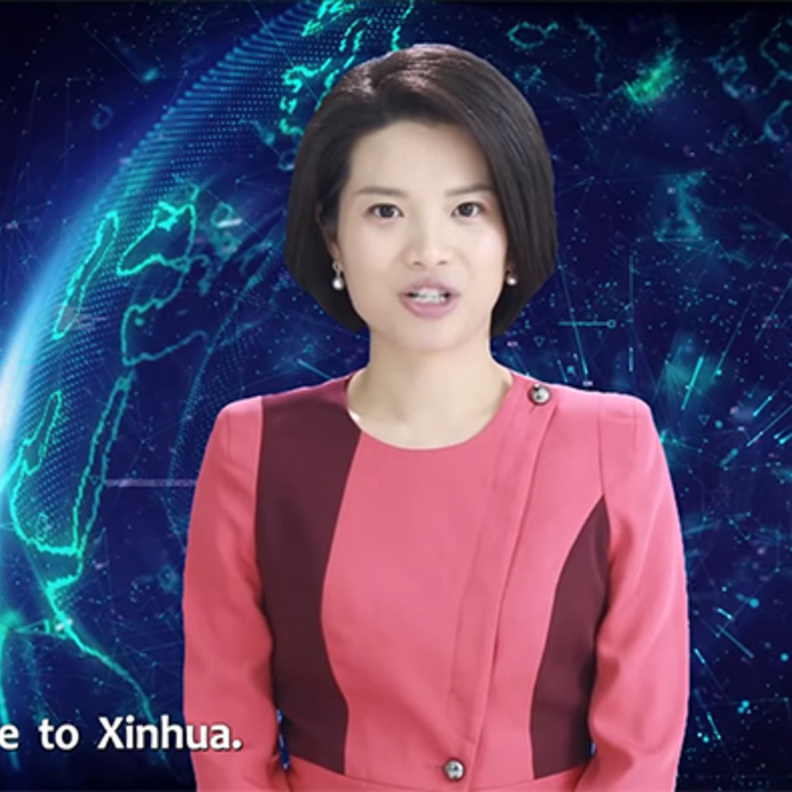 شينخوا الصينية تقدم مذيعة أخبار روبوت عبر تقنية الذكاء الاصطناعي