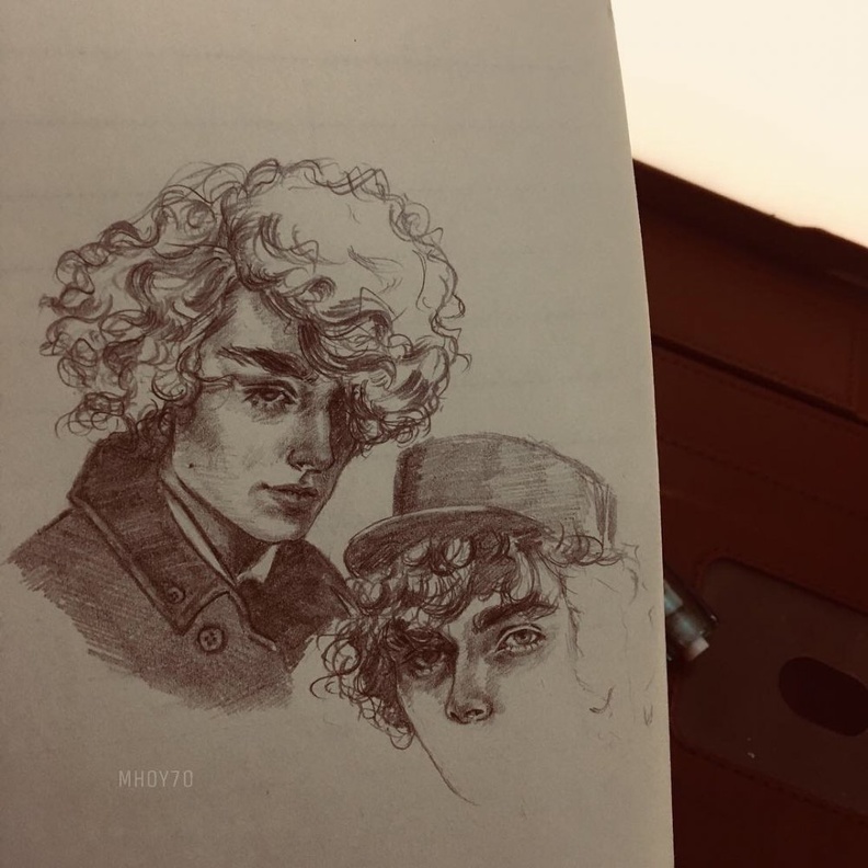  احدى رسومات الفنانه مها هزاع