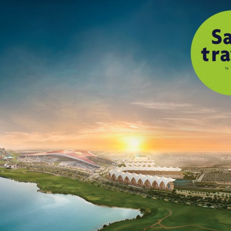 جزيرة ياس في ابوظبي تحصل على ختم السفر الآمن