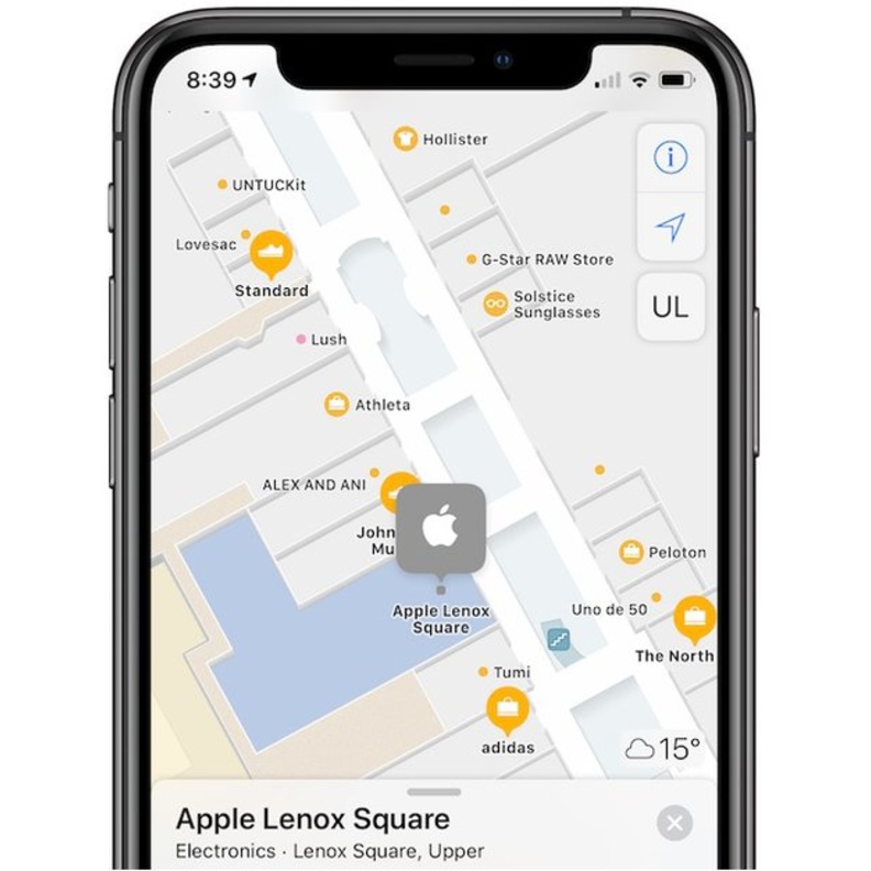 خرائط Apple .. تفاصيل داخلية لأكثر من 20 مركز تسوق ومطارات حول العالم