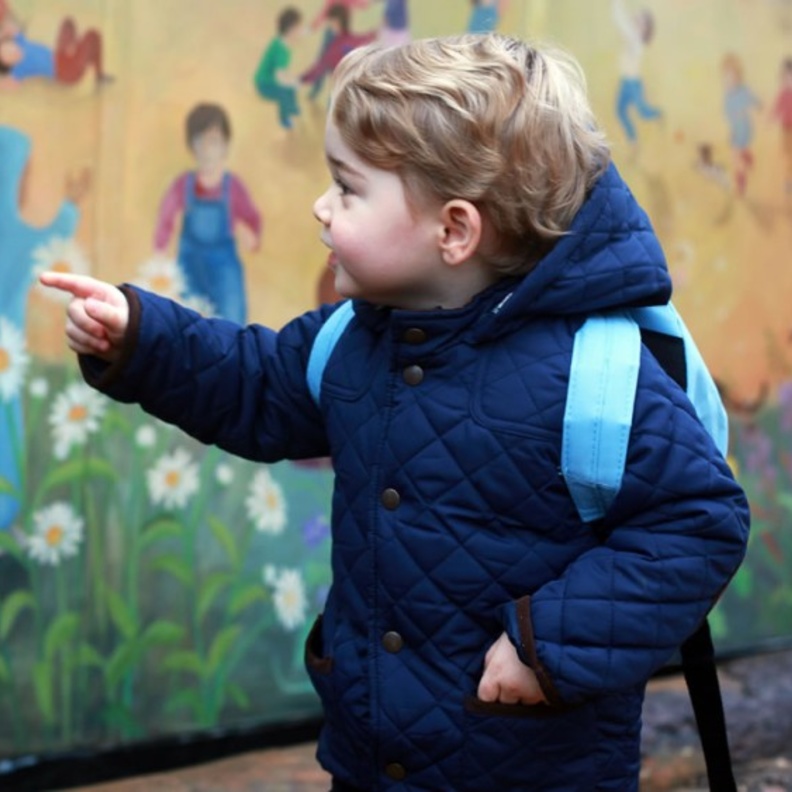 الأمير جورج يبدأ يومه الأول في الحضانة