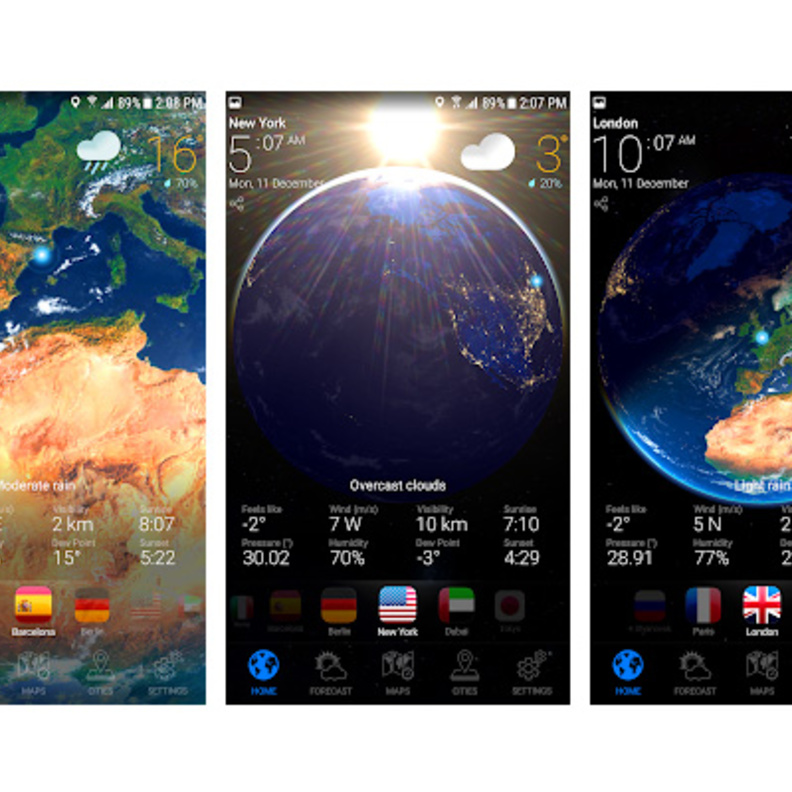 تطبيق Weather Now لعرض توقعات حالة الطقس بشكل مفصل