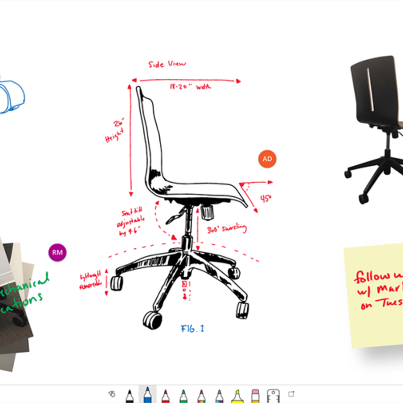 تطبيق Whiteboard مساحة لتبادل ومشاركة الأفكار من مايكروسوفت 