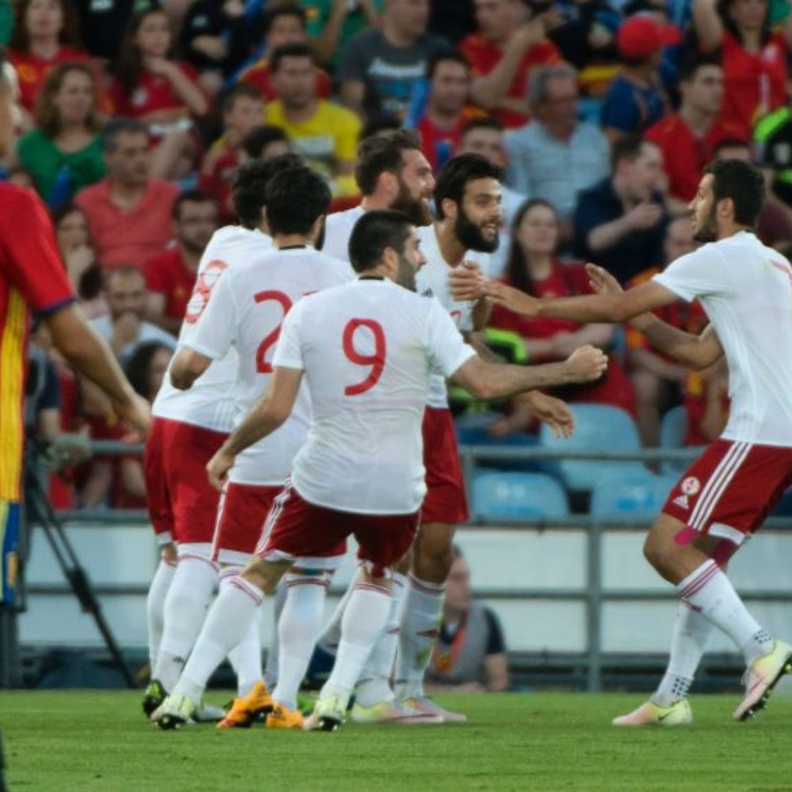 جورجيا تفاجئ منتخب اسبانيا بهدف ودي