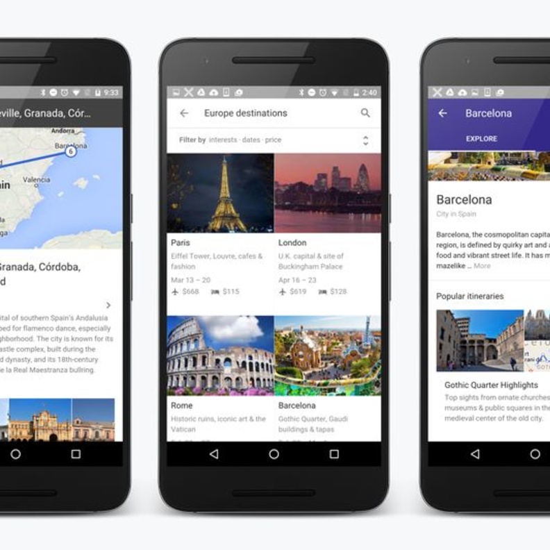 الوجهات .. ميزة جديدة في جوجل لتخطيط العطلات