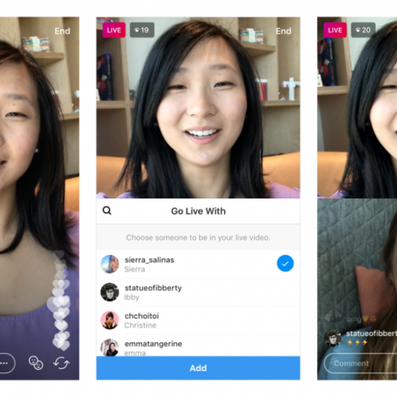 انستقرام .. تتيح دعوة صديق إلى البث الحي في تطبيقها