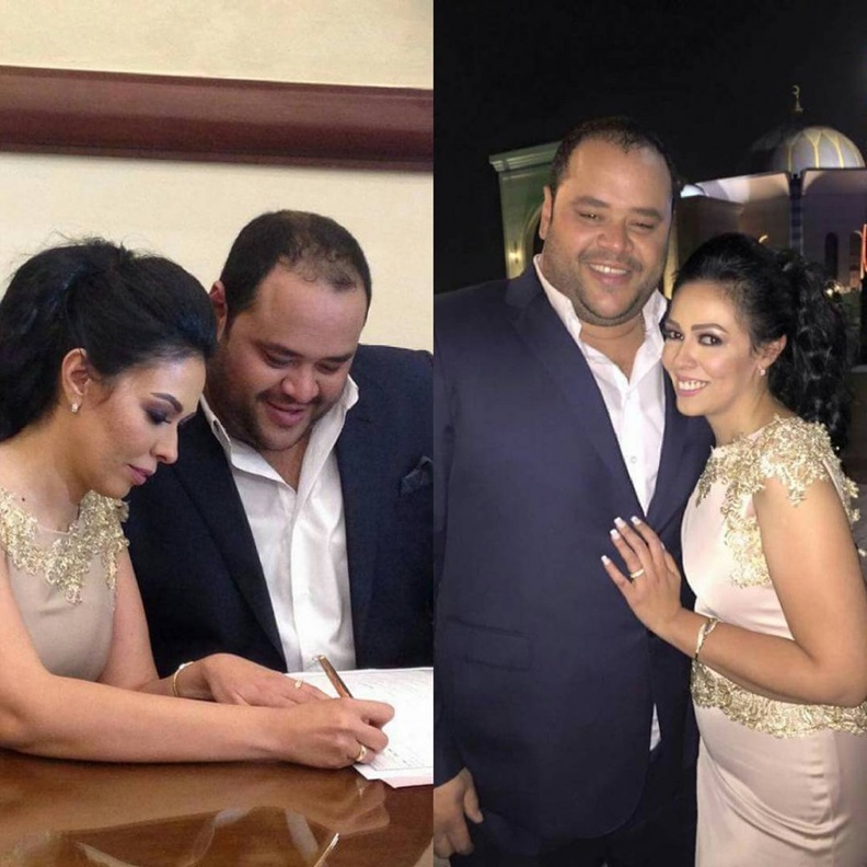 محمد ممدوح مع عروسه ميرفت