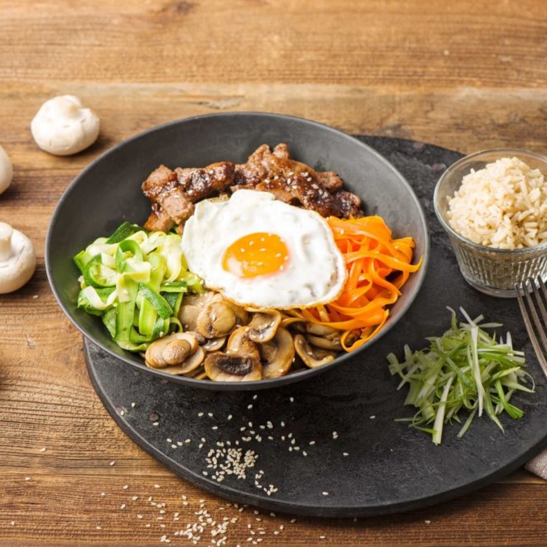 بيبيمباب الأرز المخلوط