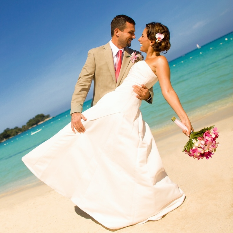 Beach Wedding at Breezes