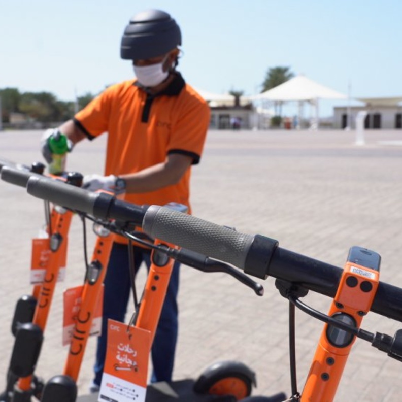 استئناف خدمة تأجير الدراجات الكهربائية في أبوظبي