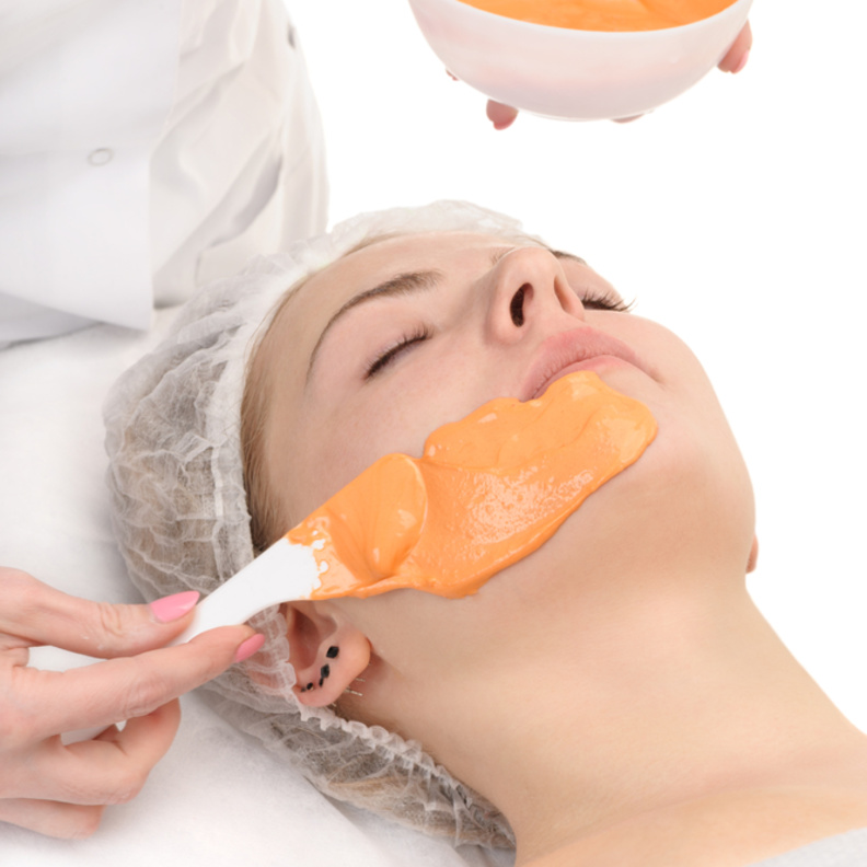 شرتك مضيئة مع ماسك قشر البرتقال