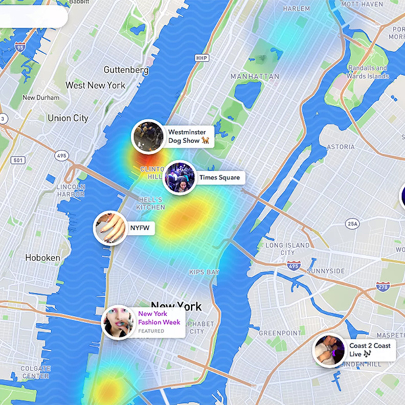 مشاهدة قصص على خرائط سناب شات على الويب