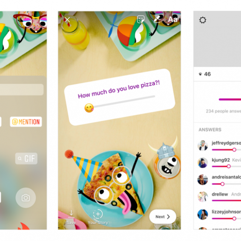 جديد انستقرام : ميزة التقييم بالإيموجي في القصص اليومية