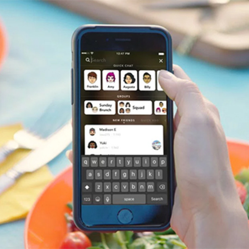 تسهيل عملية البحث عن الأصدقاء في تحديث سناب شات