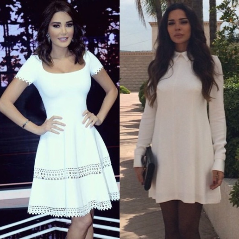 اسلوب مختلف بالفساتين البيضاء القصيرة