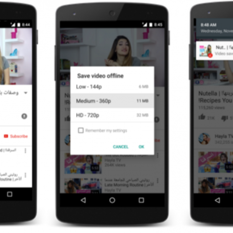 مُشاهدة الفيديو على "يوتيوب" دون اتصال بالإنترنت في بعض الدول العربية