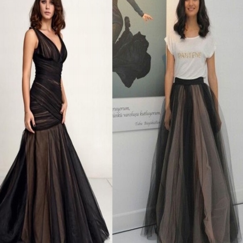 اطلالتين انيقتين بقماش الشيفون الانثوي