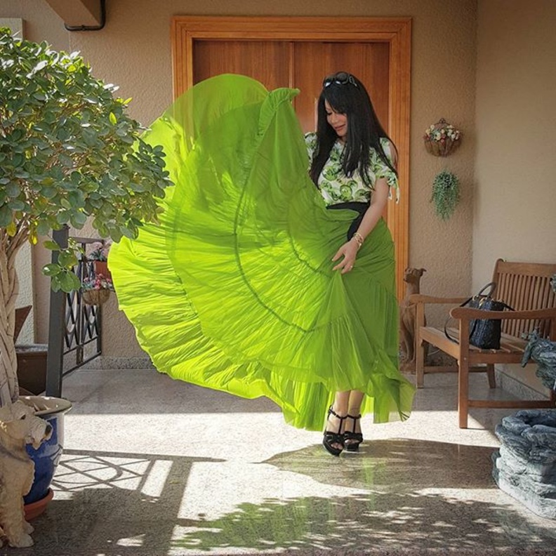  إطلالة صباحية خضراء مع لجين