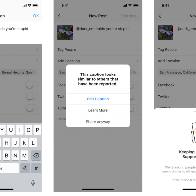 انستقرام Instagram تستخدم الذكاء الصناعي لوقف التنمر على الإنترنت