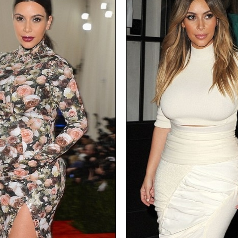 كيم قبل وبعد ولادتها الاولى