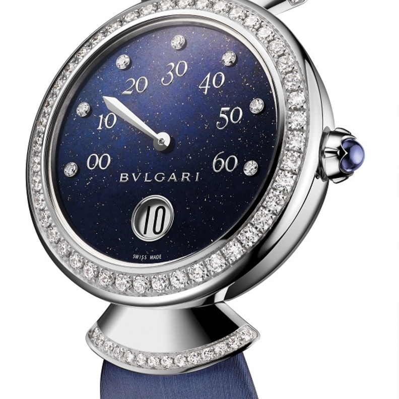 Retrograde Jumping Hour Lapis Lazuli - 37mm(W)