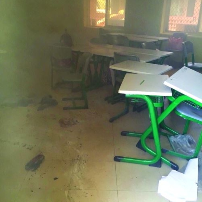 إشتعال النيران بمدرسة في رأس الخيمة بسبب حقيبة مدرسية!