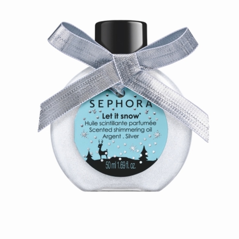 Scented Shimmering Oil - Let It Snow Silverjpg