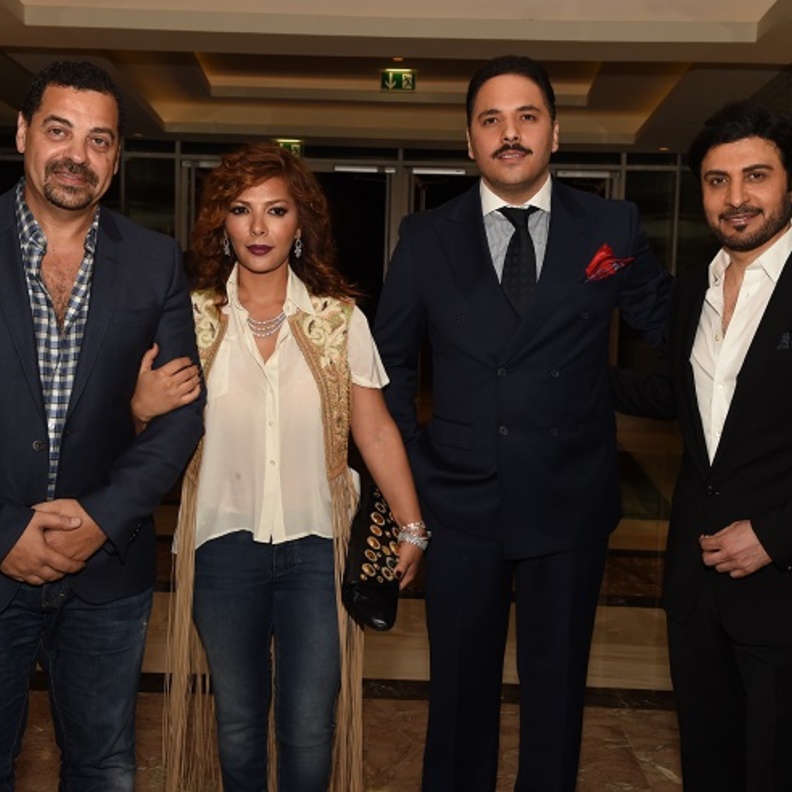 ماجد المهندس ورامي عياش واصالة نصري وطارق العريان