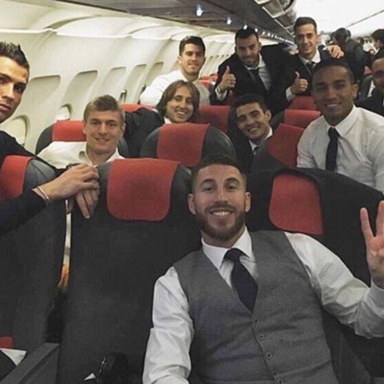 كريستيانو وسيرجو مع فريق ريال مدريد