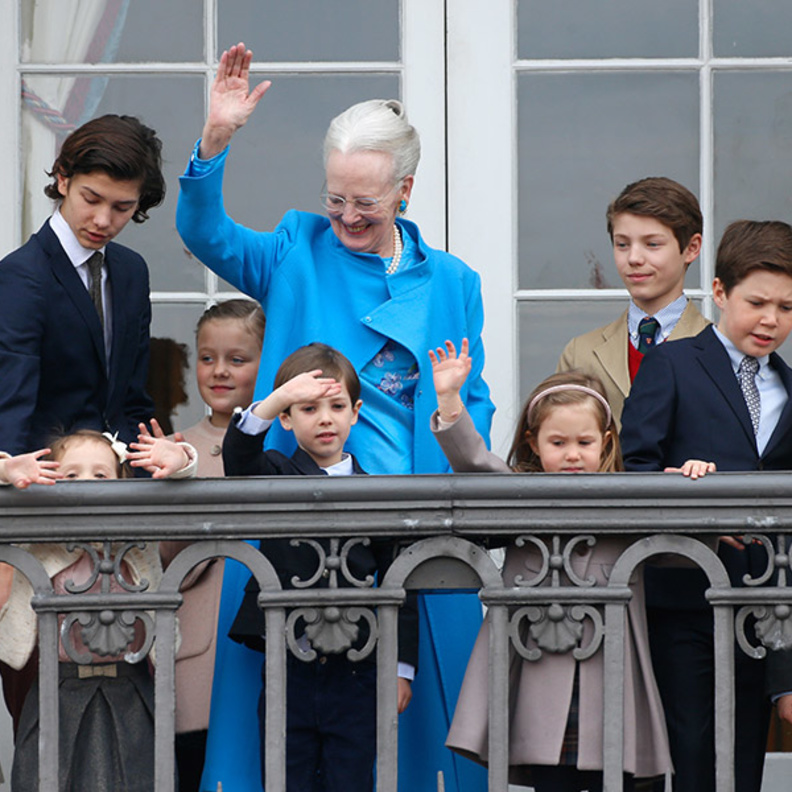 احفاد الملكة يشاركون في الاحتفال