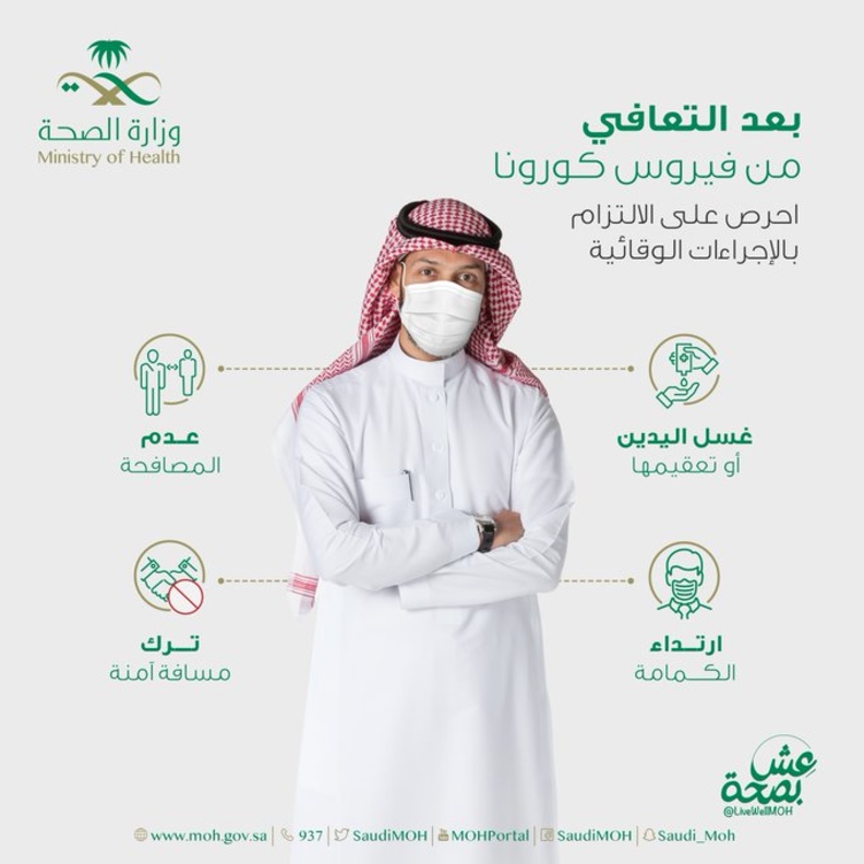 نصائح هامة للمتعافين من كورونا.. لضمان سلامتك من حولك