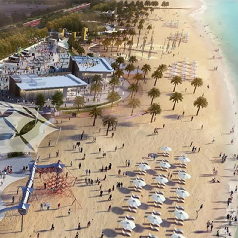 الواجهة البحرية "عَ البحر" بأبوظبي