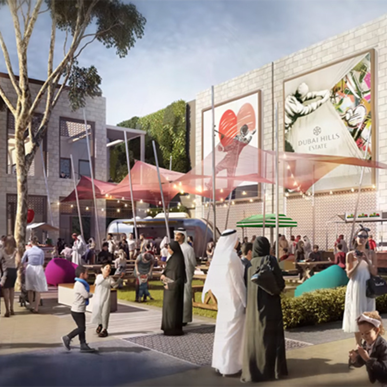 دبي هيلز مول .. منطقة تجارية عائلية جديدة