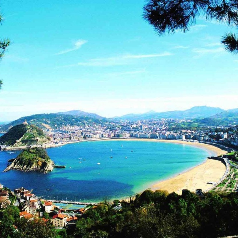 Playa de La Concha, San Sebastian, Spain