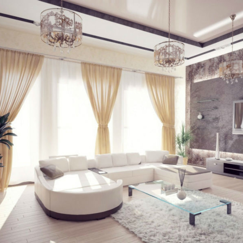 الطاولات الوسطية من المعدن والزجاج للاثاث الحديث