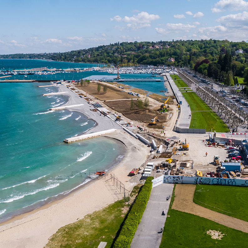 بلاج ديزو فيف .. شاطئ جديد على بحيرة جنيف الشهيرة