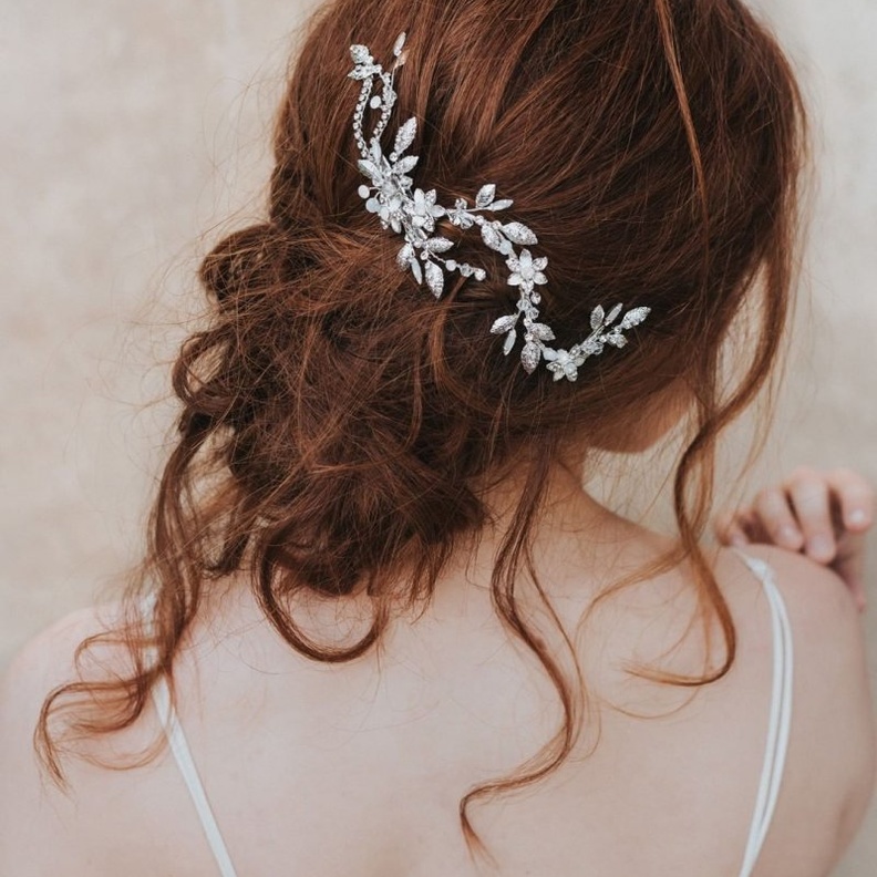  اكسسوارات شعر للعروس من انستقرام