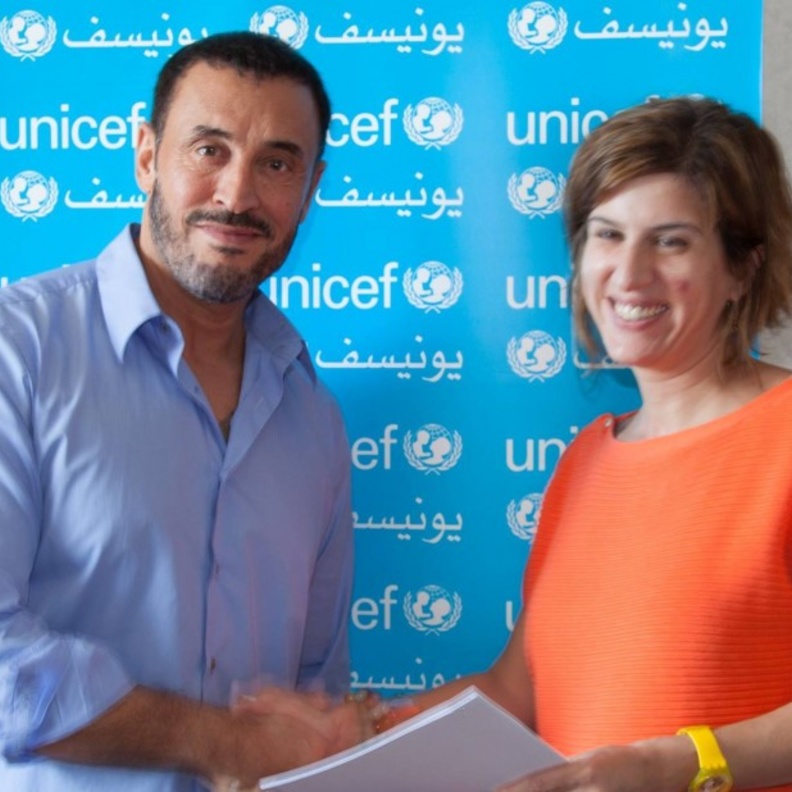 كاظم سفيرا لأطفال الشرق الأوسط وشمال إفريقيا